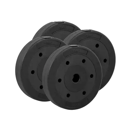 Set discuri Rebel Active RBA-2102, 4 x 5kg, greutate compozit, bitum