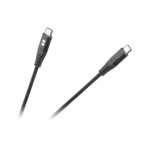 Cablu USB tip C - USB tip C,  100 cm, Rebel RB-6003-100-B