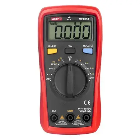 Multimetru universal UNI-T UT133A, Functie NCV, Ecran LCD retroiluminat