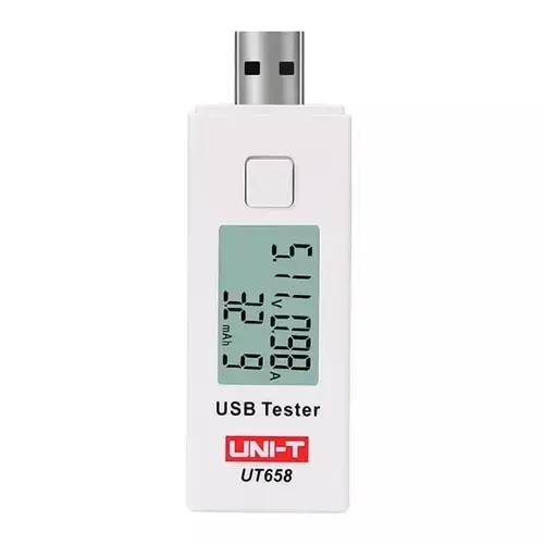 Tester mufe USB UNI-T MIE0291, afisaj LCD cu iluminare din spate