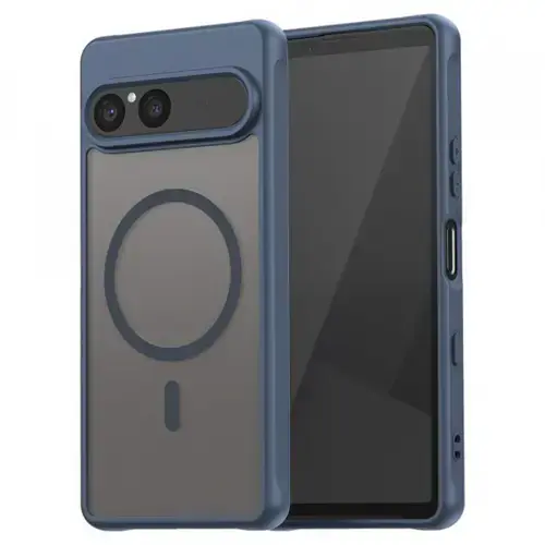 Husa MagSafe pentru Sony Xperia 10 VII, Techsuit, HaloFrost II, Bleumarin