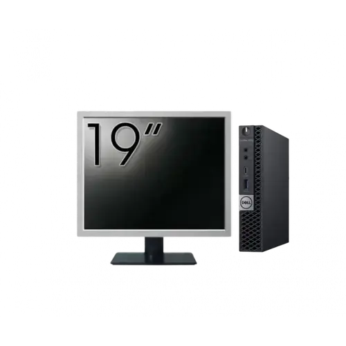 Calculator Sistem PC Refurbished Pachet Calculator refurbished DELL OptiPlex 5060 Mini PC, Intel Core i5-8500T 2.10-3.50GHz, 8GB DDR4, 256GB SSD + Monitor 19"