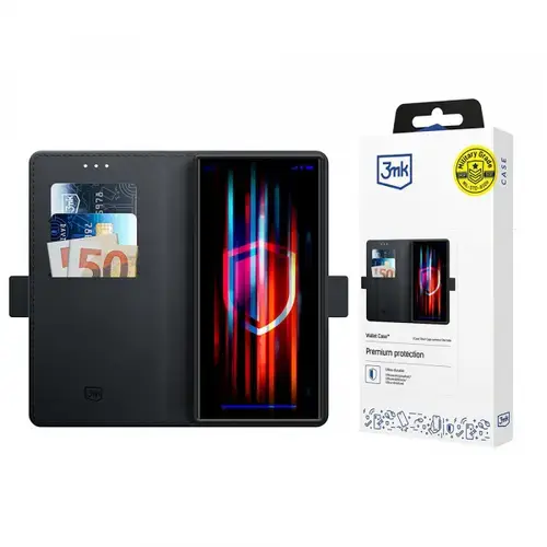 Husa pentru Samsung Galaxy S25 Ultra S938, 3MK, Wallet, Neagra