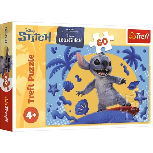 Puzzle Disney Stitch 60 piese, dimensiuni 330x220mm