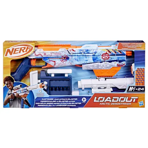 Blaster Nerf Loadout - Arctic Zerostriker, 24 proiectile