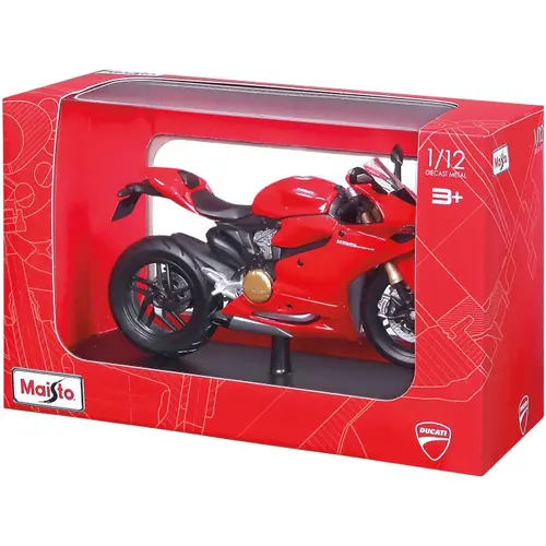 Motocicleta Maisto - Ducati 1199 Panigale, cu stand, 1:12