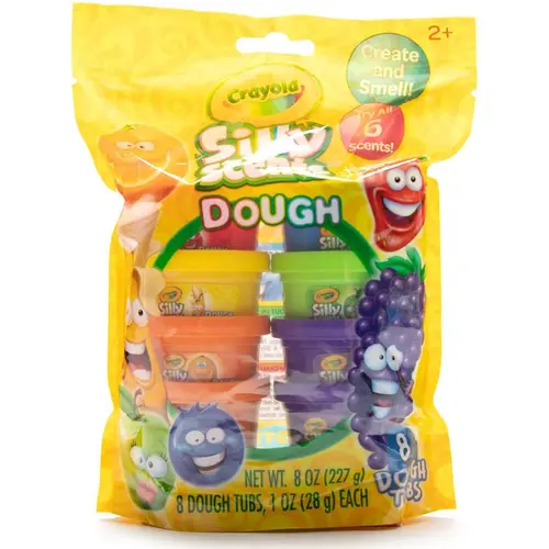 Set plastelina parfumata Crayola - Silly Scents, 8 borcanase