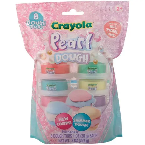 Set plastelina sidefata Crayola - Pearl, 8 borcanase