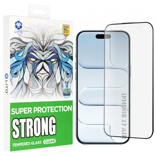 Folie de protectie Ecran Lito D+ Max Strong pentru Apple iPhone Air, Sticla Securizata, Full Glue