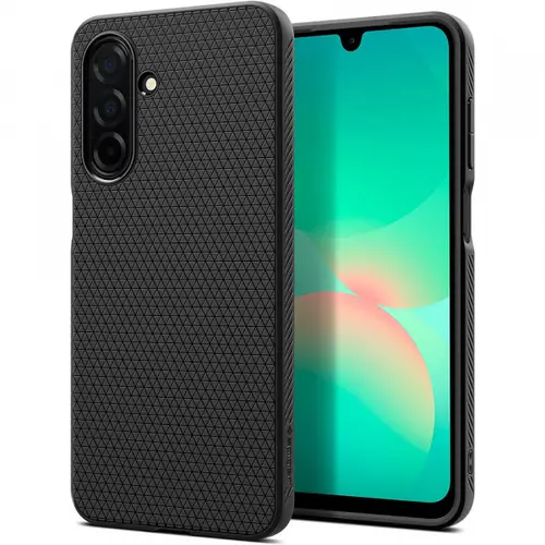 Husa pentru Samsung Galaxy A26 A266, Spigen, Liquid Air, Neagra Mata