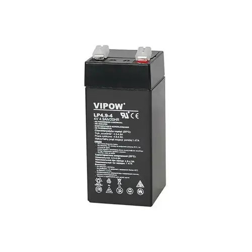 Acumulator gel plumb Vipow, 4 V, 4.9 Ah
