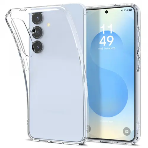 Husa pentru Samsung Galaxy S25+ S936, Spigen, Liquid Crystal, Transparenta