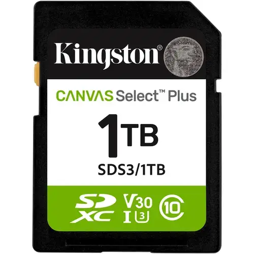 Card de Memorie SDXC Kingston Select Plus, 1TB,  Clasa 10 UHS-I