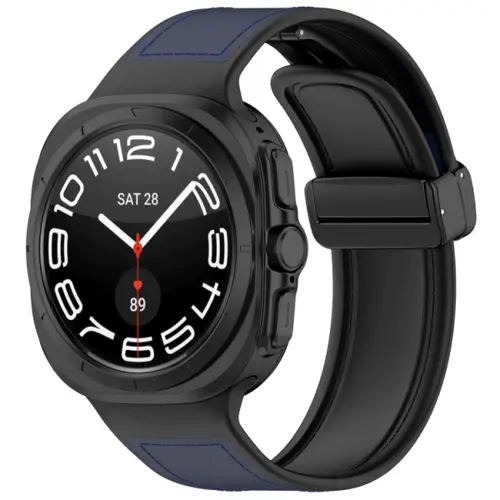Curea Techsuit W056 pentru Samsung Galaxy Watch Ultra, Albastru