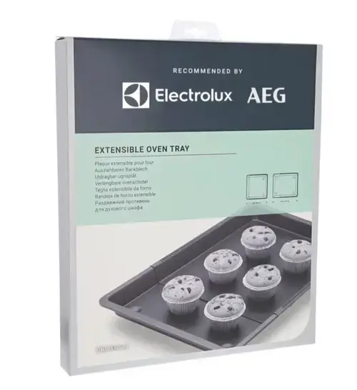 Tava extensibila pentru cuptor Electrolux M9OOET101, dimensiuni H x L x A 3.4 x 33 x 370-520 cm