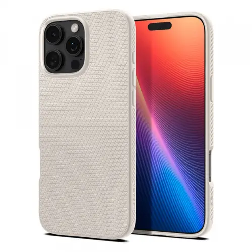 Husa pentru Apple iPhone 16 Pro, Spigen, Liquid Air, Bej