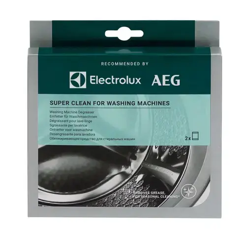 Solutie SuperClean Electrolux M2WCP051, tratament intesiv anticalcar pentru masini de spalat rufe, 2 plicuri x 50 g