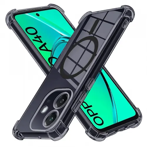 Husa MagSafe pentru Oppo A3 4G, Techsuit, Shockproof Clear
