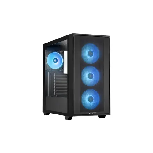 Carcasa Chieftec Hunter 3 GS-03B-OP ARGB, Middle Tower, Tempered glass, Negru