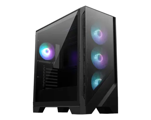 Carcasa MSI MAG FORGE 321R AIRFLOW, Fara sursa, Tempered glass, Middle Tower, Negru