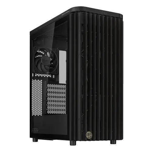 Carcasa ASUS PROART PA401 Wood Edition,  Middle Tower, Tempered glass, Negru