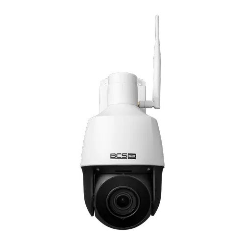 Camera supraveghere video exterior BCS BASIC IP BCS-B-SIP124SR5-W, PTZ, 2MP 1920x1080, CMOS, 2.8-12mm, 16x Zoom digital, IR LED 50m, Microfon, Wi-Fi, IP66