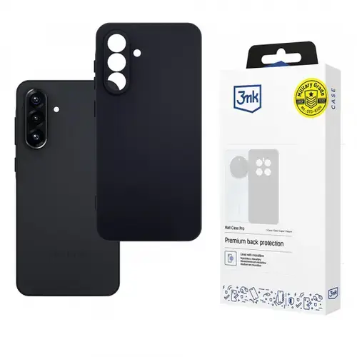 Husa pentru Samsung Galaxy A56 A566, 3MK, Neagra Mata