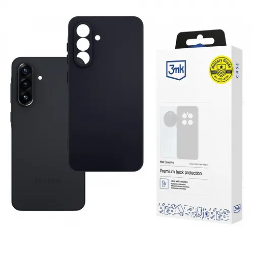 Husa pentru Samsung Galaxy A56 A566, 3MK, Neagra Mata