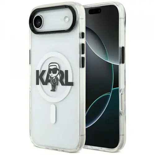 Husa MagSafe pentru Apple iPhone Air, Karl Lagerfeld, IML Sketch Logo Karl, Transparenta