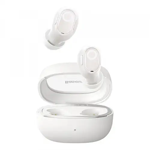 Casti True Wireless Baseus WM02+, Bluetooth, Alb