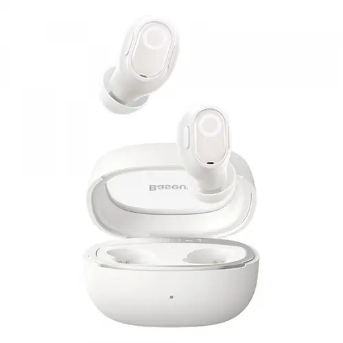 Casti True Wireless Baseus WM02+, Bluetooth, Alb