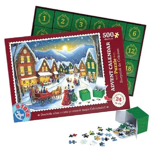 Puzzle  Advent Calendar Model 1, 500 piese