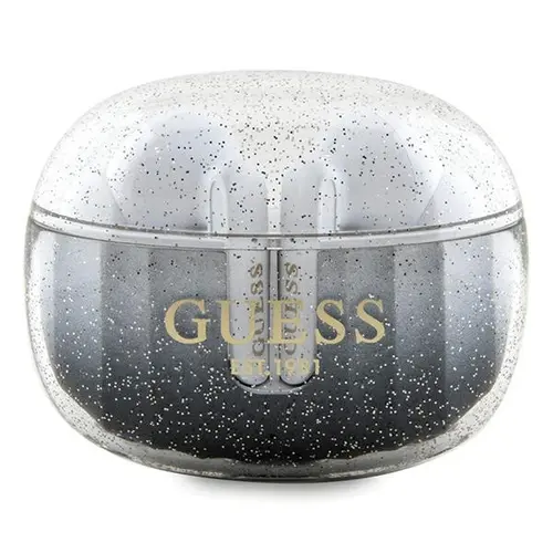 Casti True Wireless Guess Glitter Gradient, Bluetooth, Negru