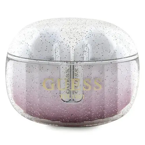 Casti True Wireless Guess Glitter Gradient, Bluetooth, Roz