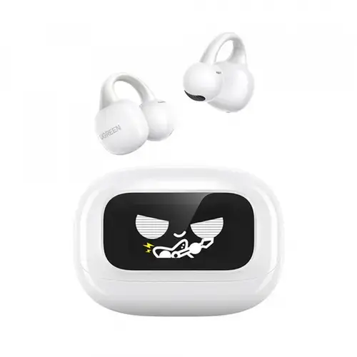 Casti True Wireless UGREEN S6 ClipBuds Magic WS208, Bluetooth, Alb
