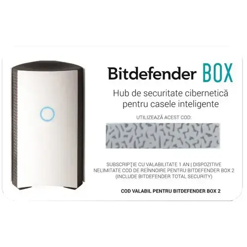 Bitdefender BOX, reinnoire licenta, scratch card