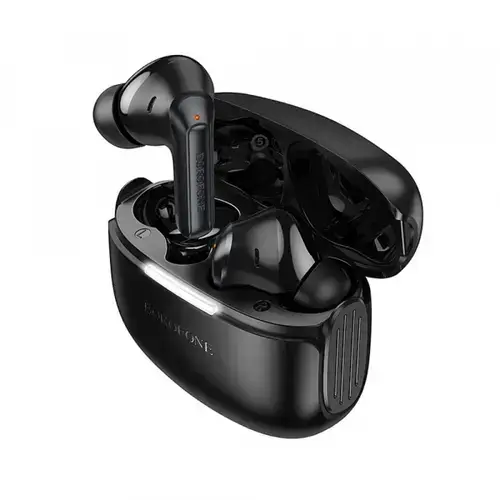 Casti True Wireless Borofone FQ9 Plus Peaceful, Bluetooth, ANC, Negru