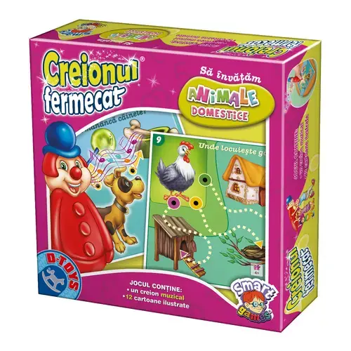 Joc interactiv - Creionul fermecat – Sa invatam animalele domestice