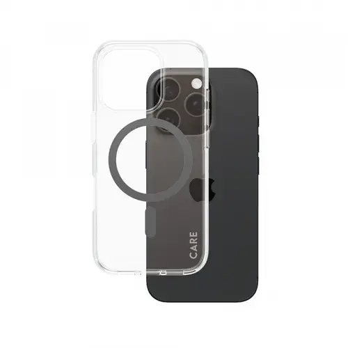 Husa MagSafe pentru Apple iPhone 16 Pro, PanzerGlass, Care Urban Combat, Transparenta Neagra