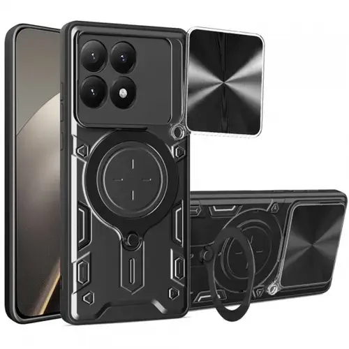 Husa pentru Xiaomi 15T, Techsuit, CamGuard Pro, Neagra