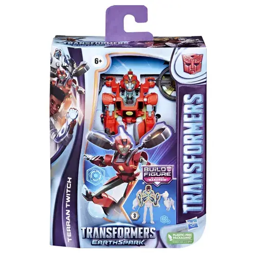 Figurina Transformers Earthspark - Terran Twitch, 12.5 cm