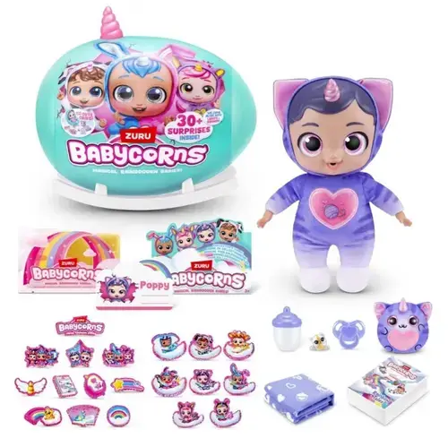 Jucarie de plus surpriza Rainbocorns Babycorns, 30 surprize