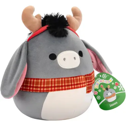 Jucarie de plus Squishmallows Squad 21 - Xmas, Jason, 19 cm