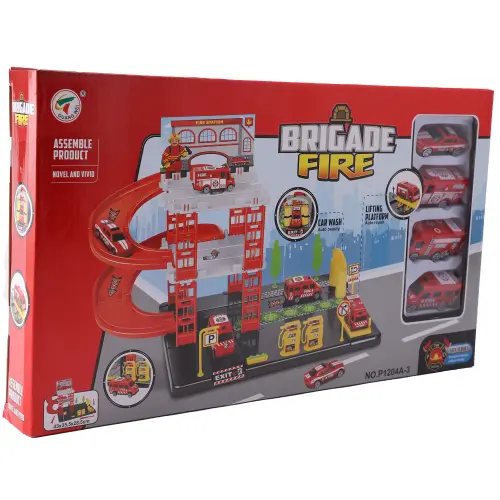 Set de joaca Brigade Fire - Statie de pompieri cu parcare
