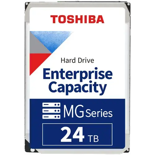 HDD Server TOSHIBA MG11, 24TB, MAMR 512e, HDEB034GEA51F, 3.5'', 1024MB, 7200RPM, SATA III 600