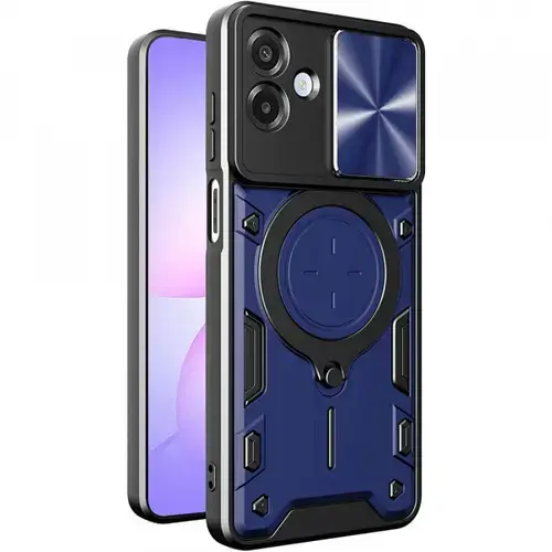 Husa pentru Samsung Galaxy A07 4G A075, Techsuit, CamGuard Pro, Albastra
