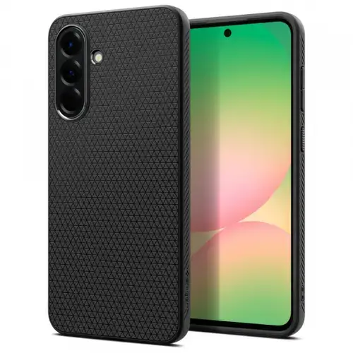 Husa pentru Samsung Galaxy A56 A566, Spigen, Liquid Air, Neagra Mata