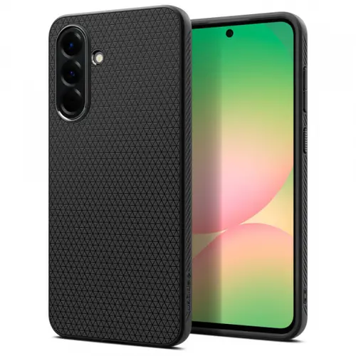 Husa pentru Samsung Galaxy A56 A566, Spigen, Liquid Air, Neagra Mata