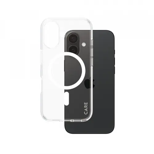 Husa MagSafe pentru Apple iPhone 16, PanzerGlass, Care Urban Combat, Transparenta Alba