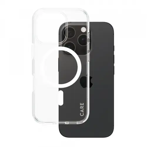 Husa MagSafe pentru Apple iPhone 16 Pro, PanzerGlass, Care Urban Combat, Transparenta Alba